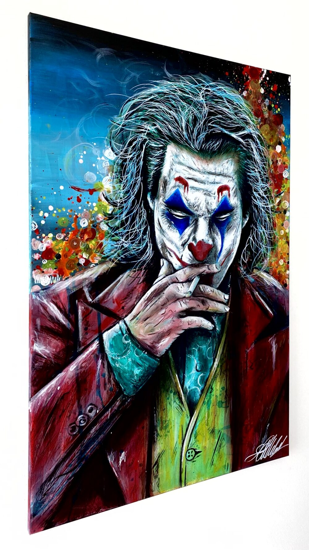 Joker Arthur Fleck dipinto su tela