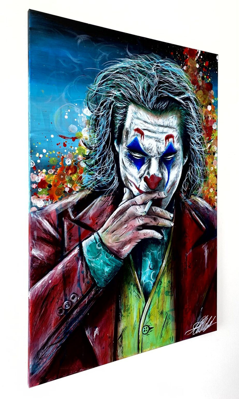 Joker Arthur Fleck dipinto su tela