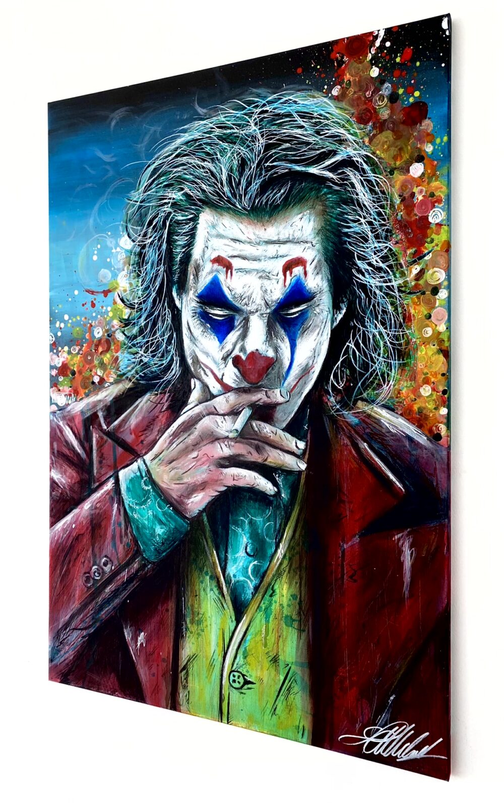 Joker Arthur Fleck dipinto su tela