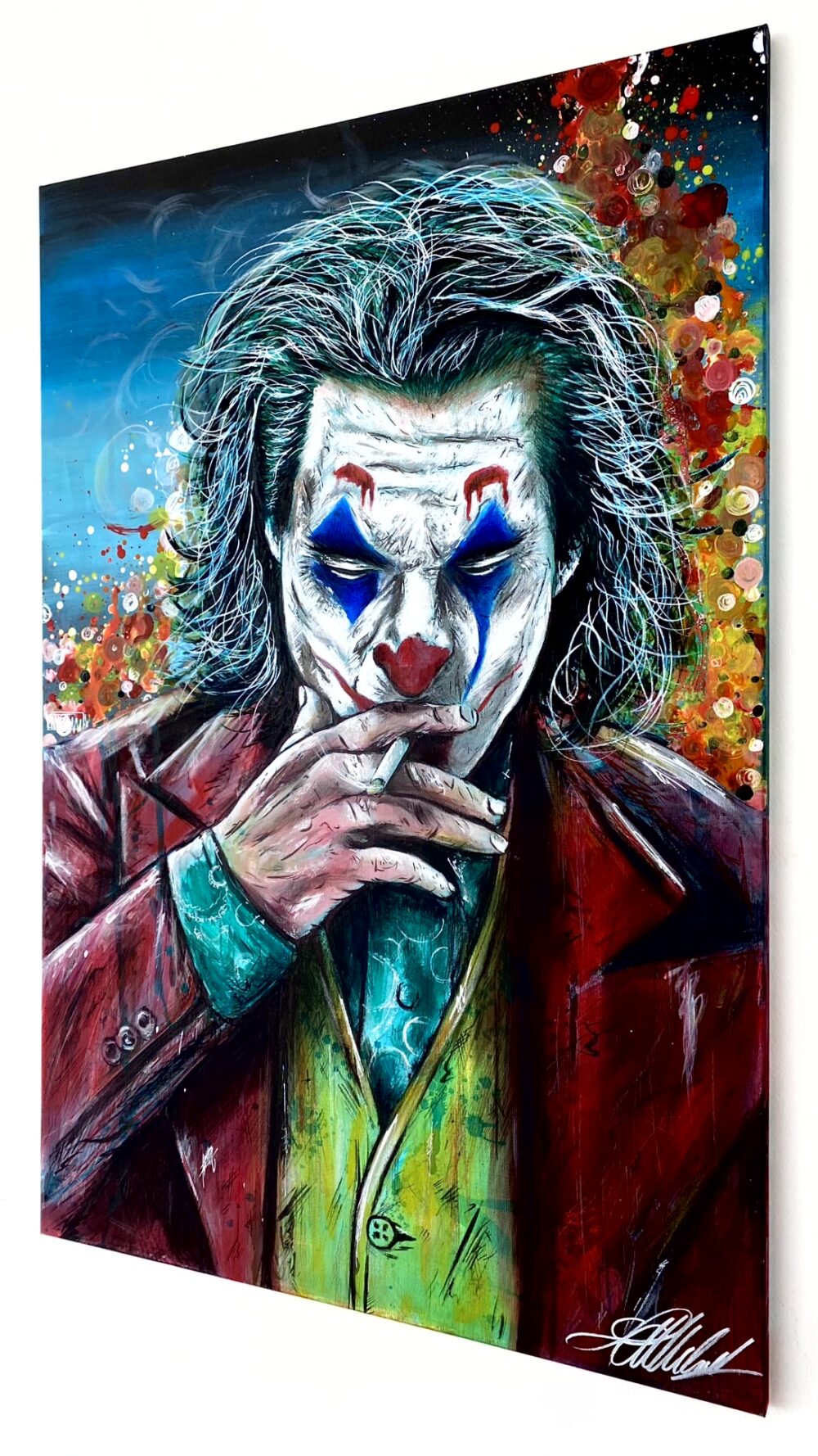 Joker Arthur Fleck dipinto su tela