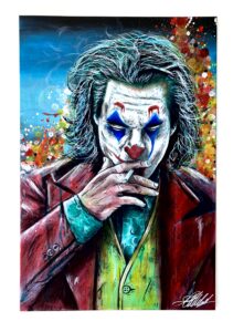 Joker Arthur Fleck dipinto su tela