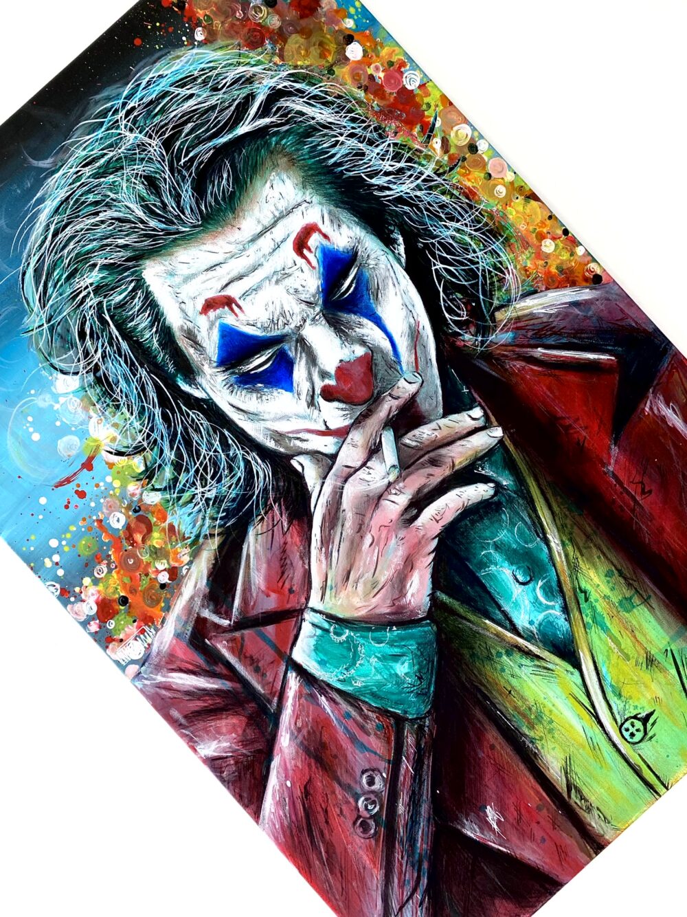 Joker Arthur Fleck dipinto su tela