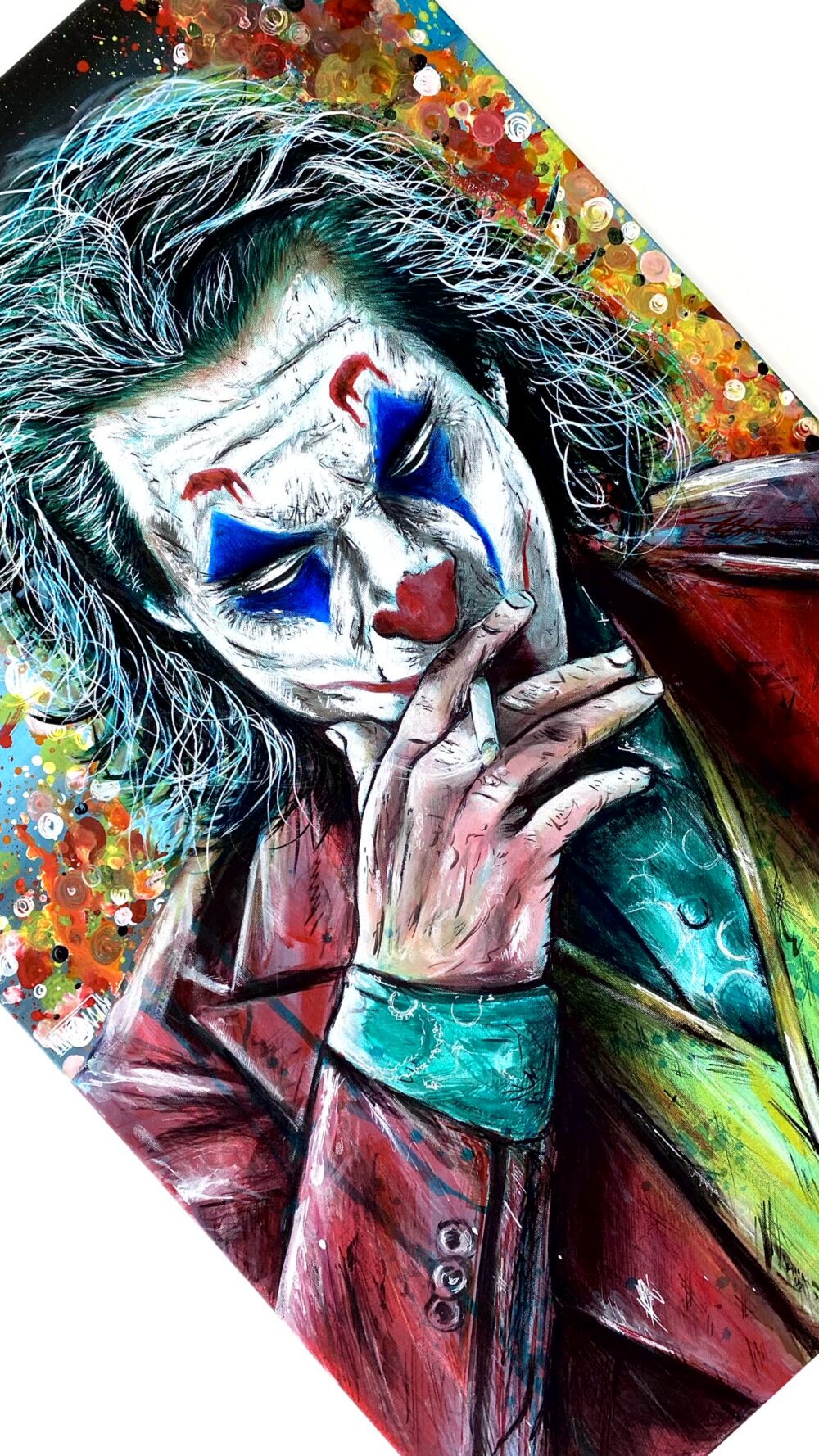 Joker Arthur Fleck dipinto su tela