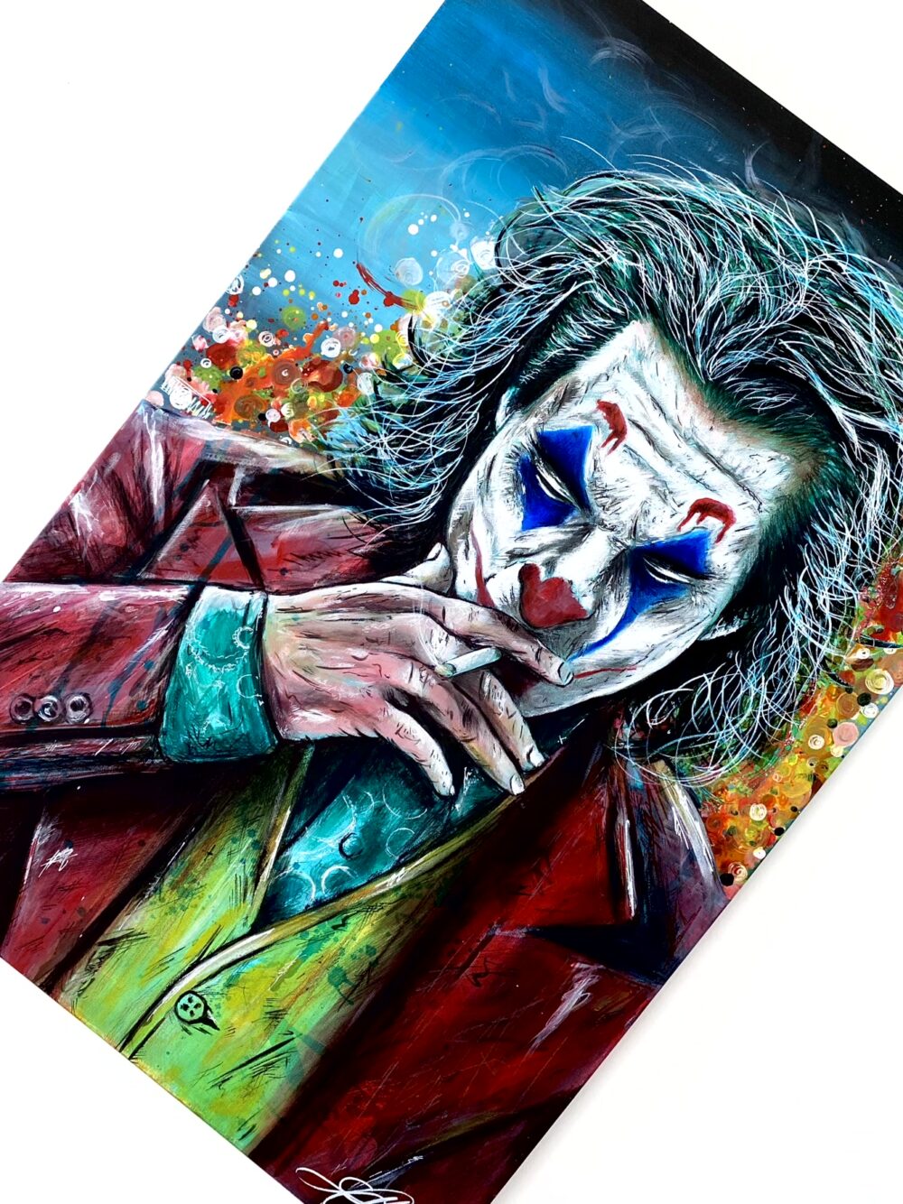 Joker Arthur Fleck dipinto su tela