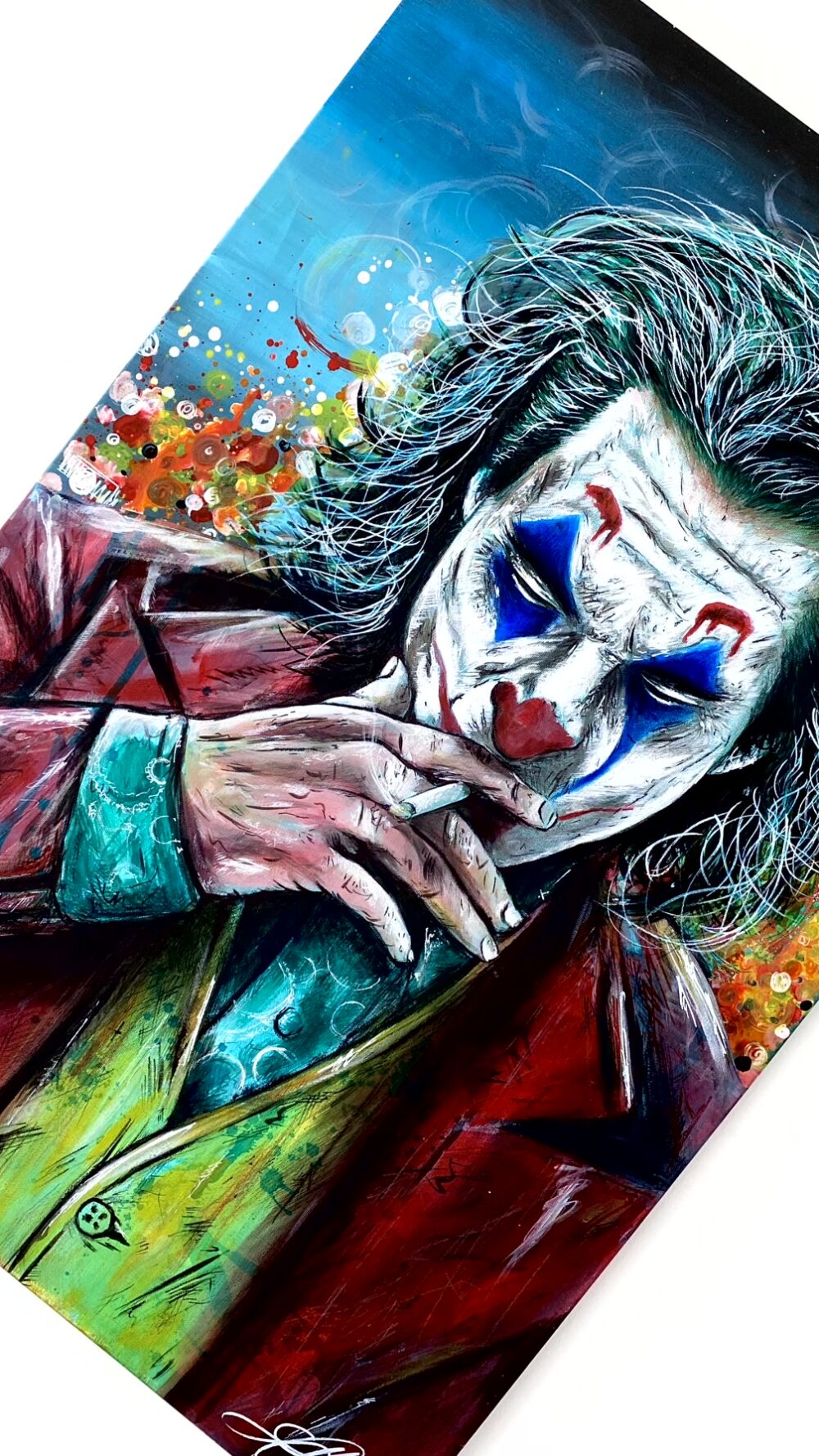 Joker Arthur Fleck dipinto su tela