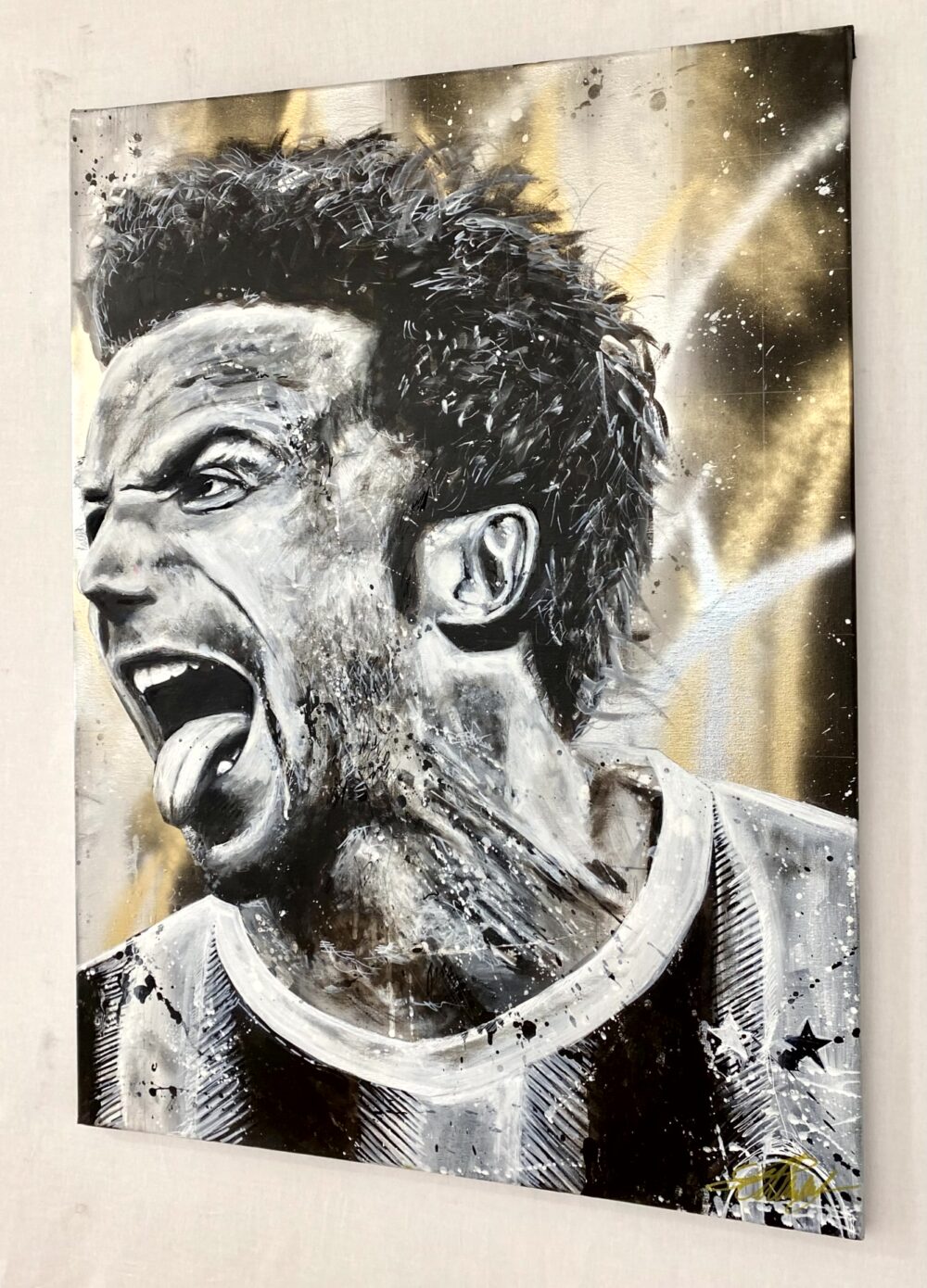 del piero dipinto su tela quadro sabart