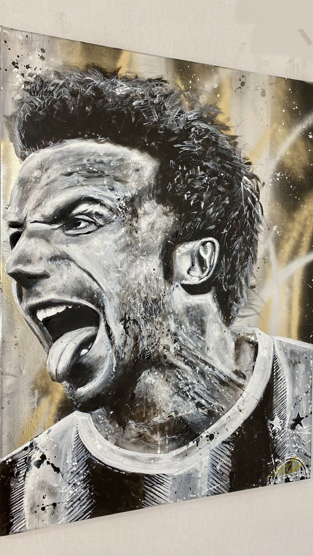 del piero dipinto su tela quadro sabart