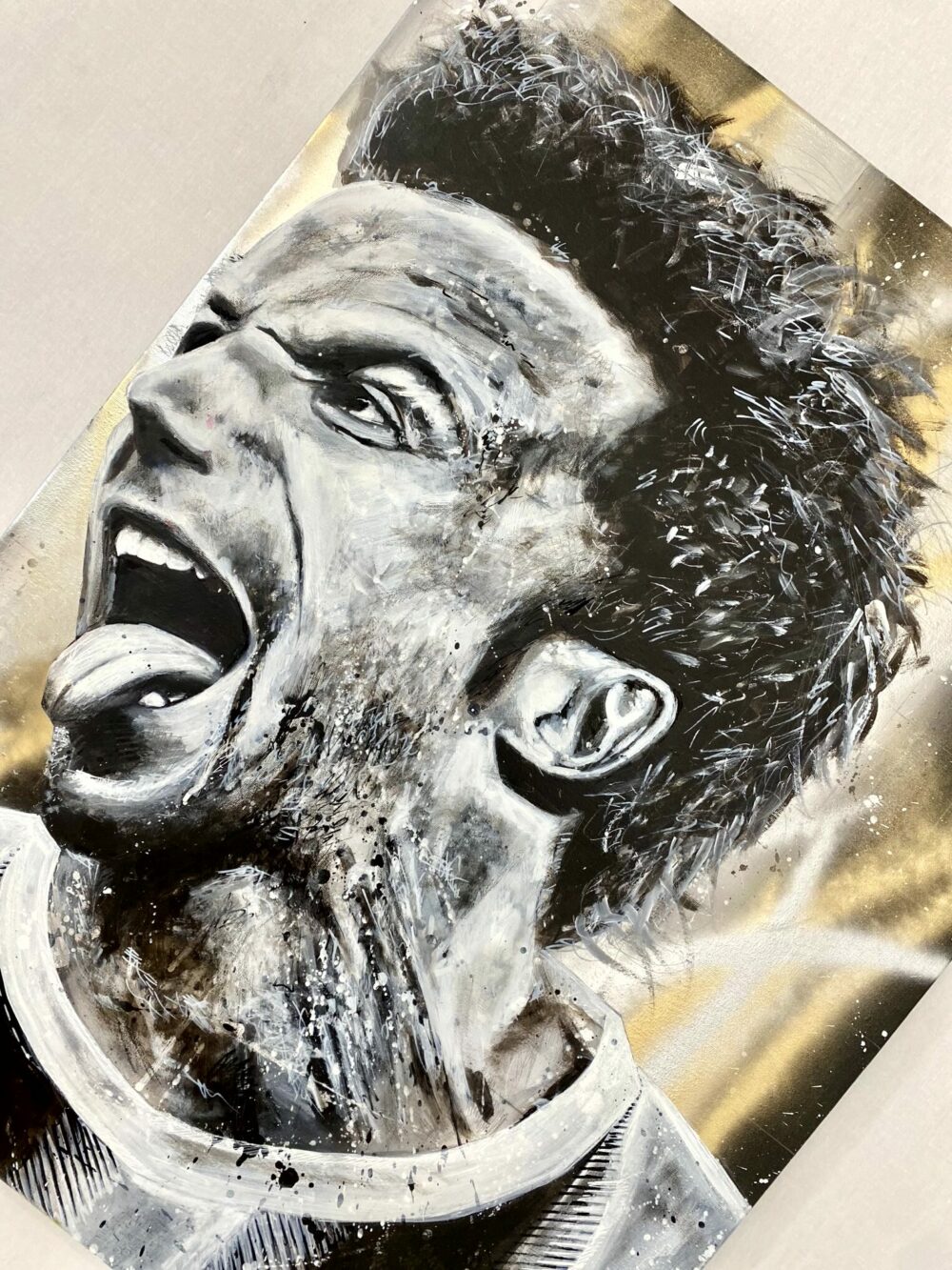 del piero dipinto su tela quadro sabart